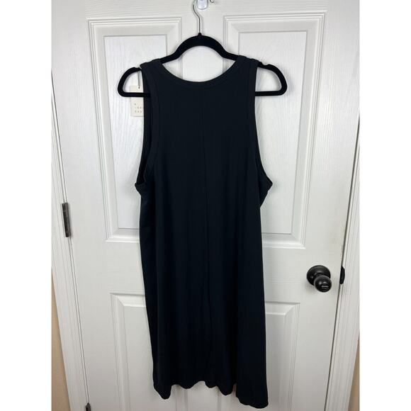 NWT Target A New Day Woman's XXL Sleeveless Tank Dress Black Knit Stetch - Picture 7 of 7